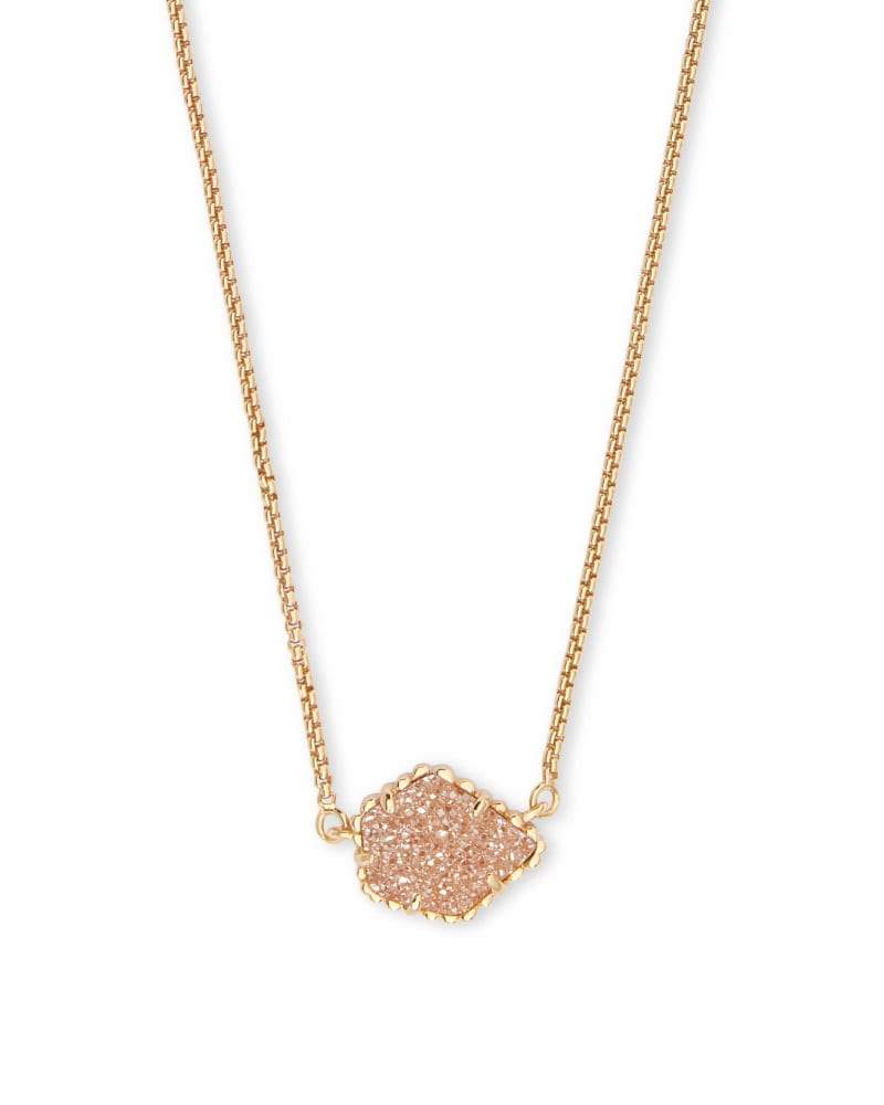 Kendra Scott - Tess Gold Pendant Necklace Sand Drusy
