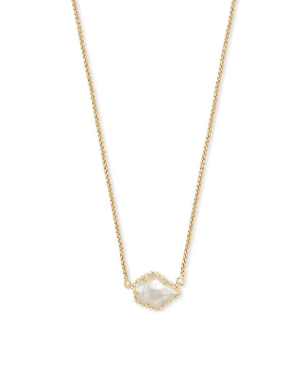 Kendra Scott - Tess Gold Small Pendant Necklace - Ivory