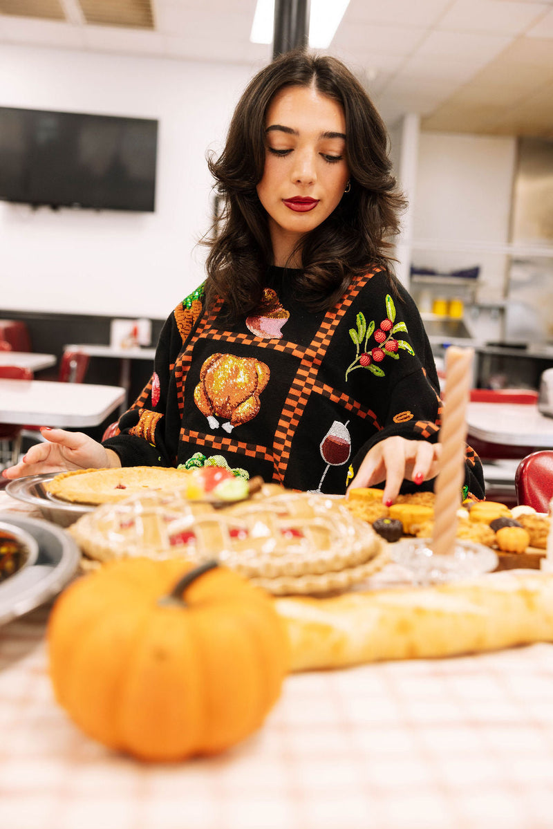 Queen of Sparkles - Black Checkered Thanksgiving Icon