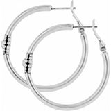 Twinkle Medium Hoop Post Earrings, view 2
