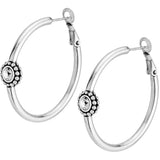 Twinkle Medium Hoop Post Earrings, view 3