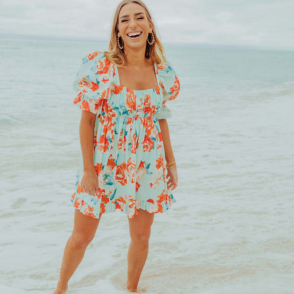 ワンピース Muguet printed Romantic Dress kyoplan / Muguet-printed Romantic Dress