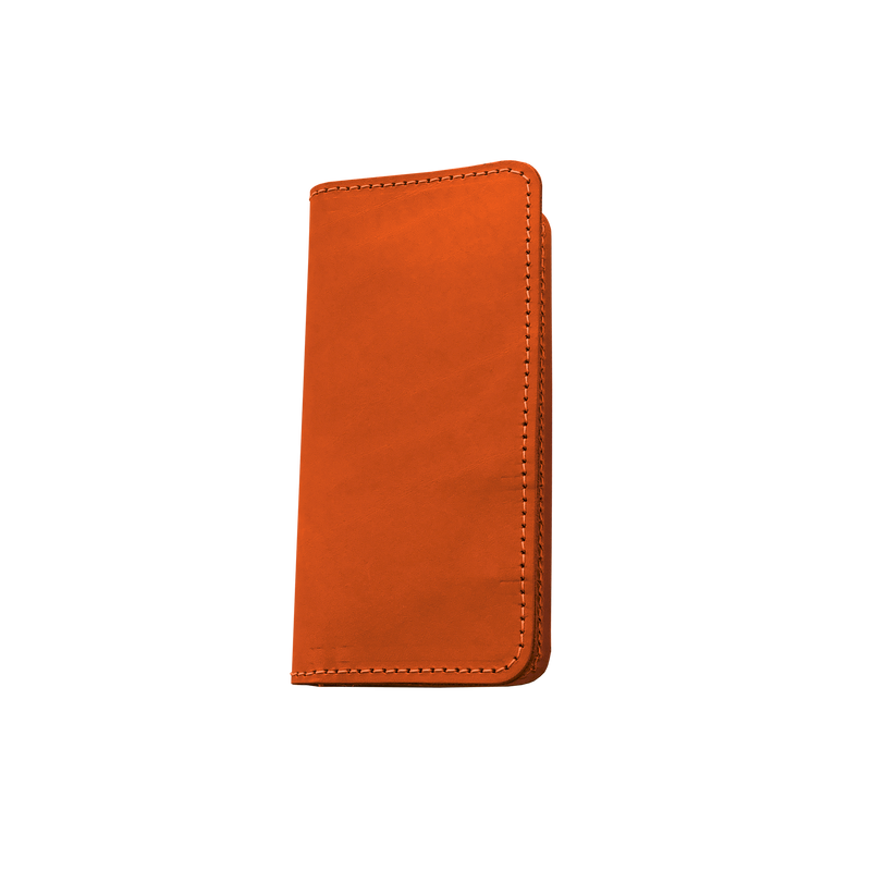 Jon Hart Design - Office Wood Wallet Orange Leather
