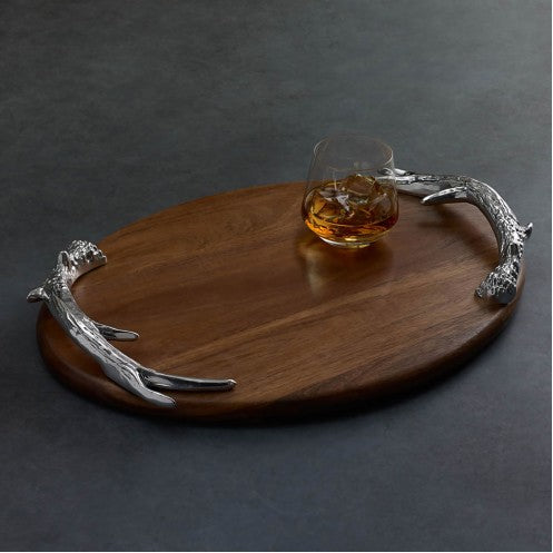 Beatriz Ball - Cutting Board - Wood Western Antler Oval