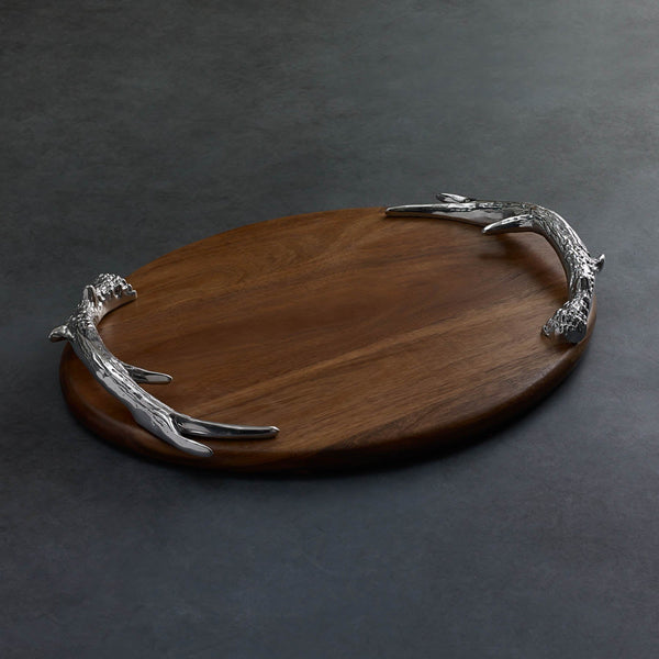 Beatriz Ball - Cutting Board - Wood Western Antler Oval