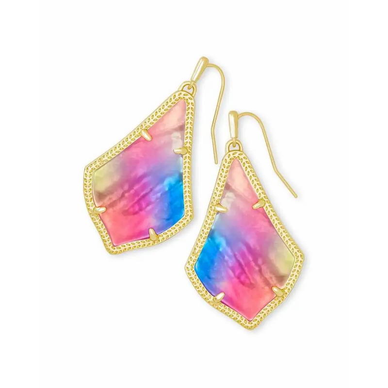 Kendra Scott - Alex Gold Drop Earrings - Multi Color Mix