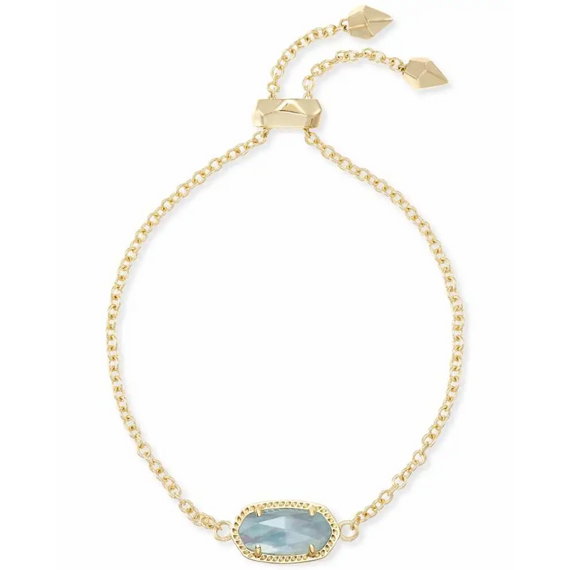 Kendra Scott - Elaina Adjustable Chain Bracelet - Light Blue