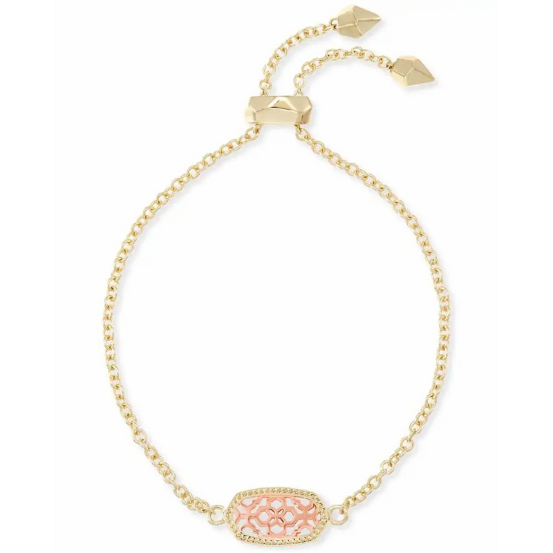 Kendra Scott - Elaina Gold Adjustable Chain Bracelet - Rose