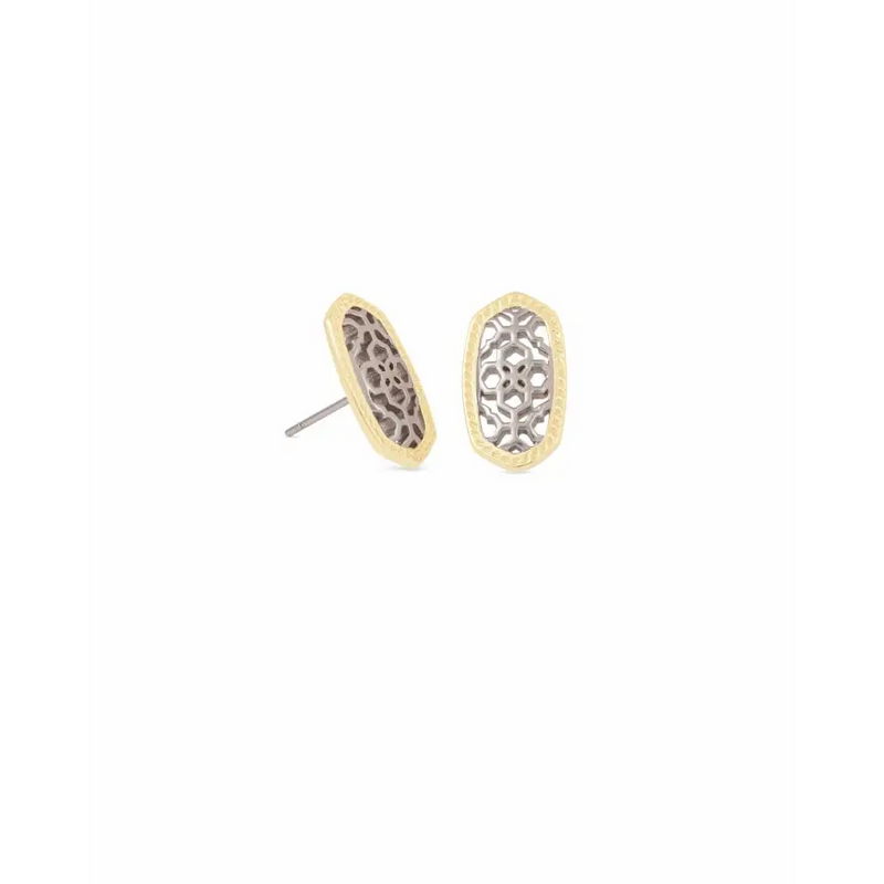 Kendra Scott - Ellie Gold Stud Earrings - Rhodium