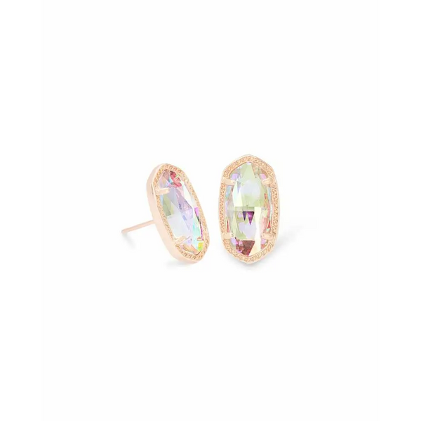 Kendra Scott - Ellie Rose Gold Stud Earrings - Dichroic