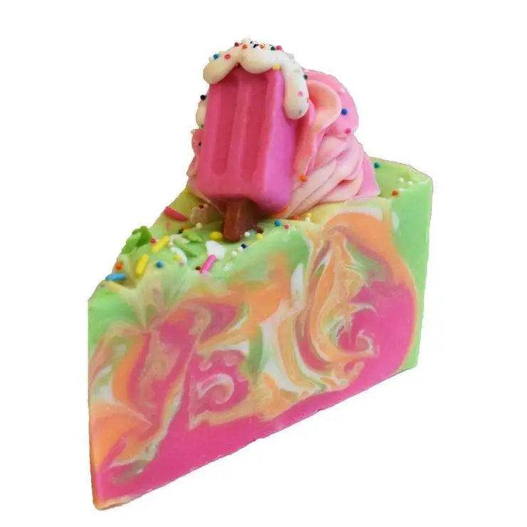 Indulgence Bath Bakery - Rainbow Sherbet Soap Cake Slice