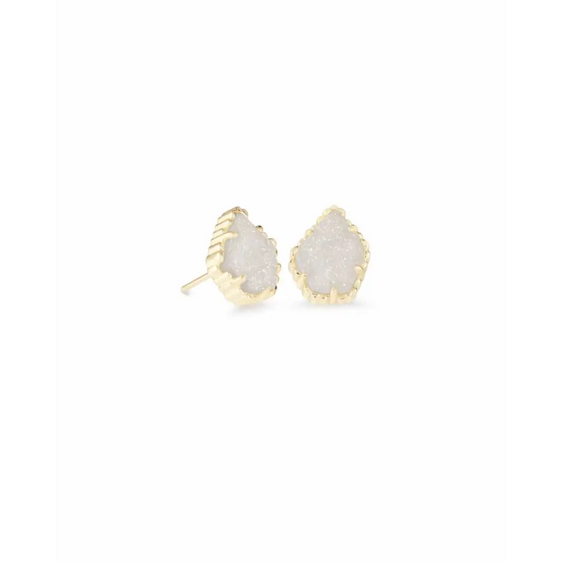 Kendra Scott - Tessa Gold Stud Earrings - Iridescent Drusy