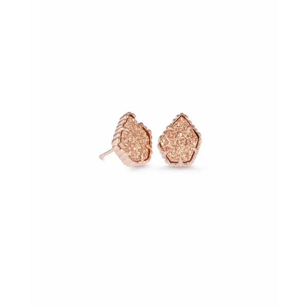 Kendra Scott - Tessa Rose Gold Stud Earrings In Drusy