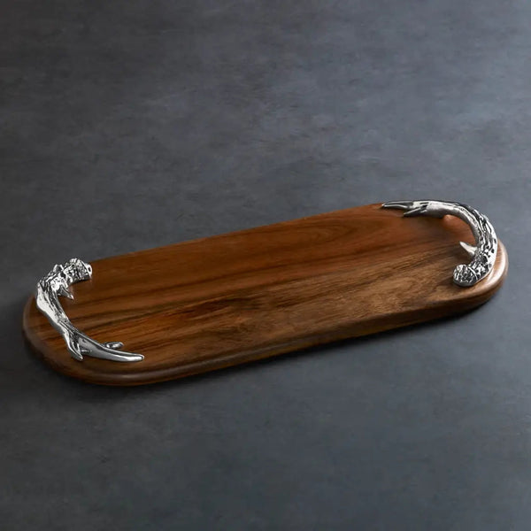 Beatriz Ball - Cutting Board - Wood Western Antler Long Oval