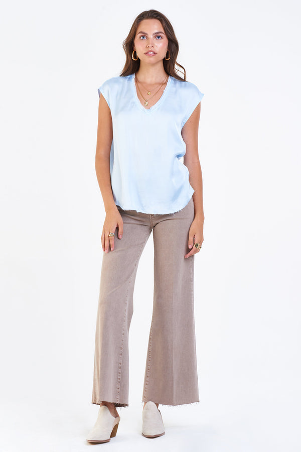 Dear John Denim - Tops - Yanis Silky Top Skyway